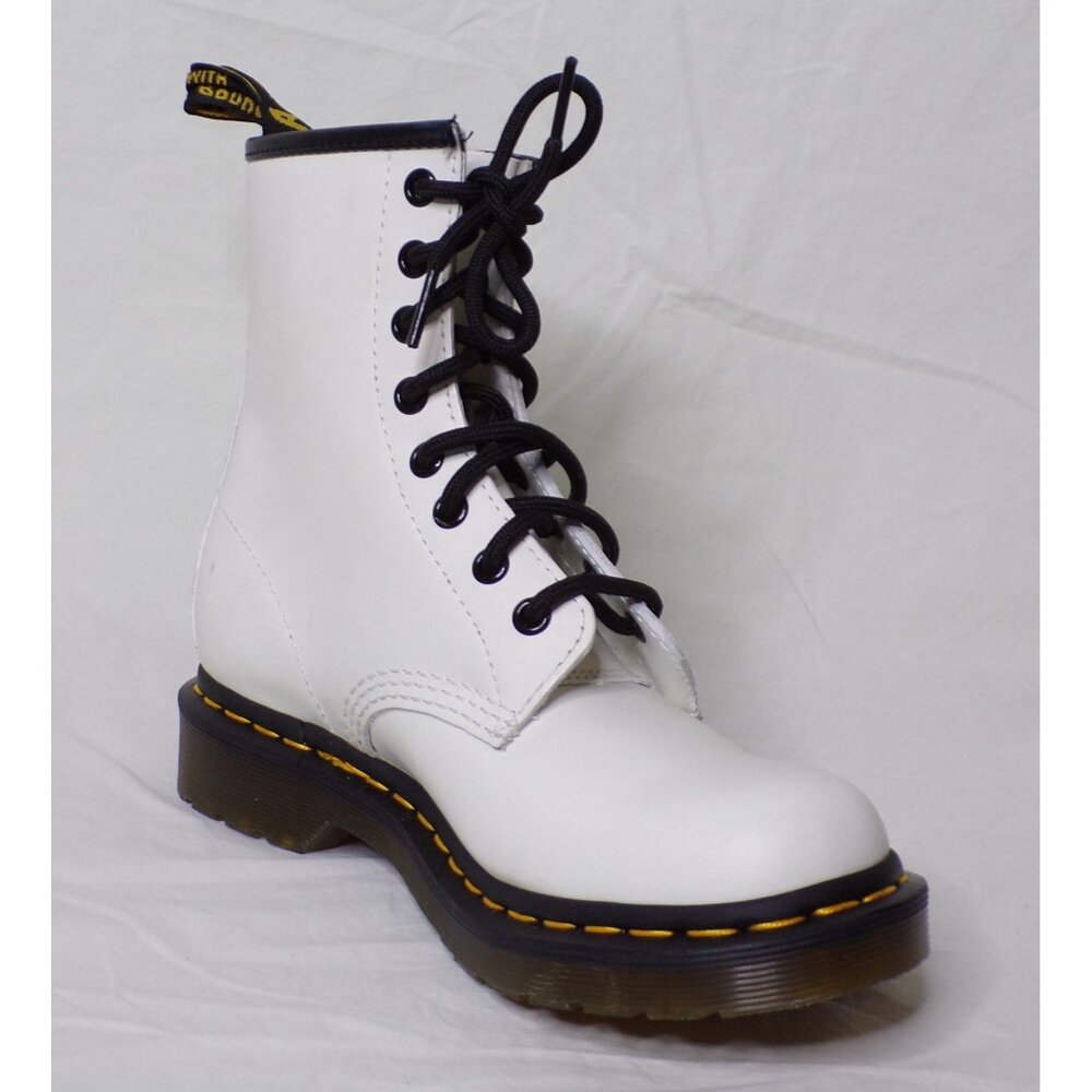 🆕 DR. MARTENS 1460 Vintage Lace-Up Ankle Boot Bootie 6 White - Picture 9 of 13